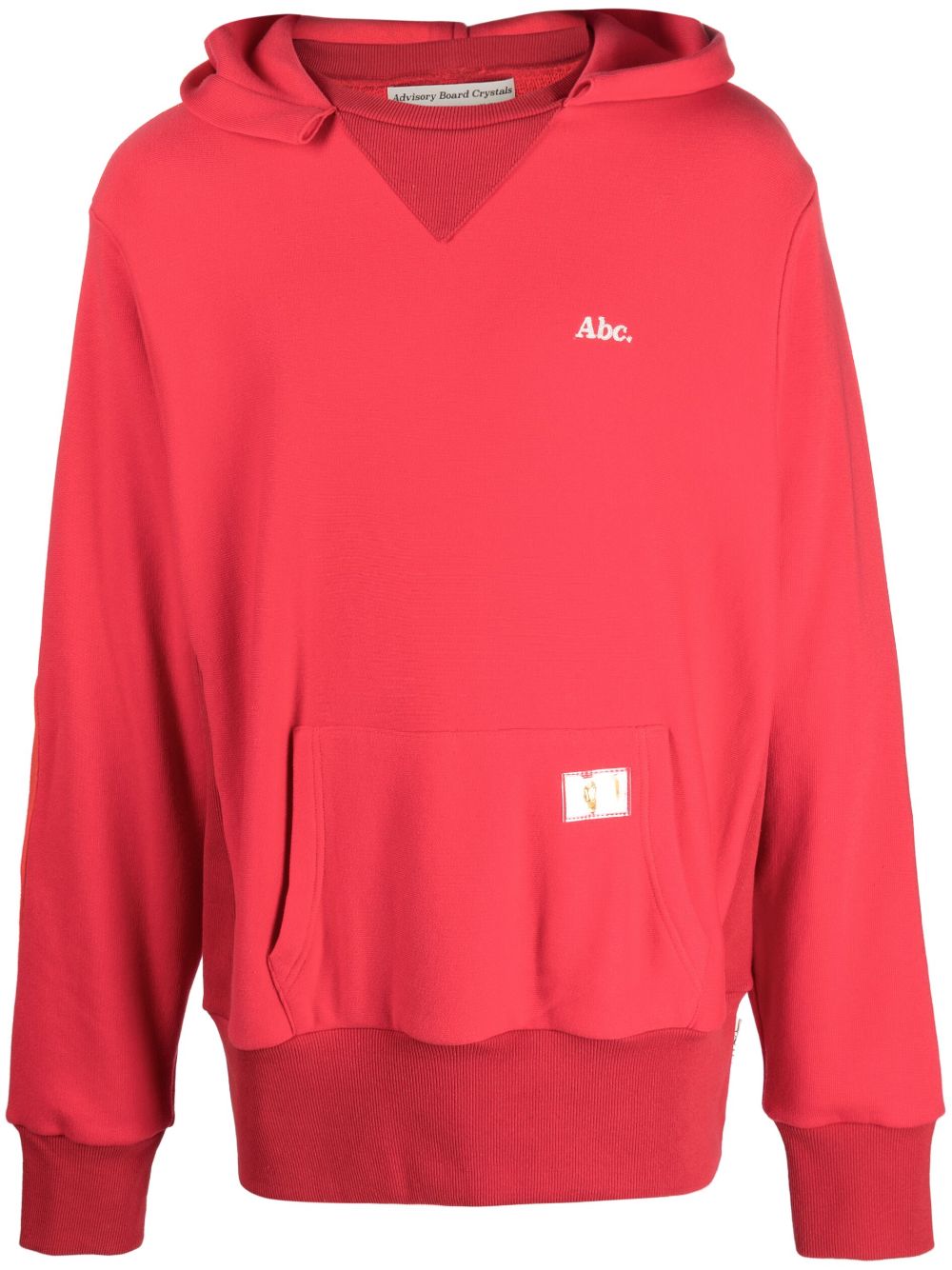 Logo-embroidered cotton hoodie