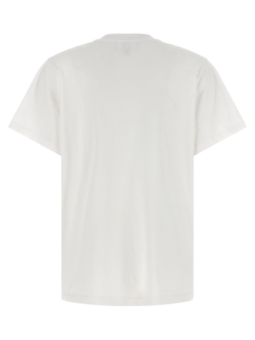 Basic Cotton Jersey T-Shirt With Round Neck And Short Sleeves White For Women Tshirts Polo Shirts - Women