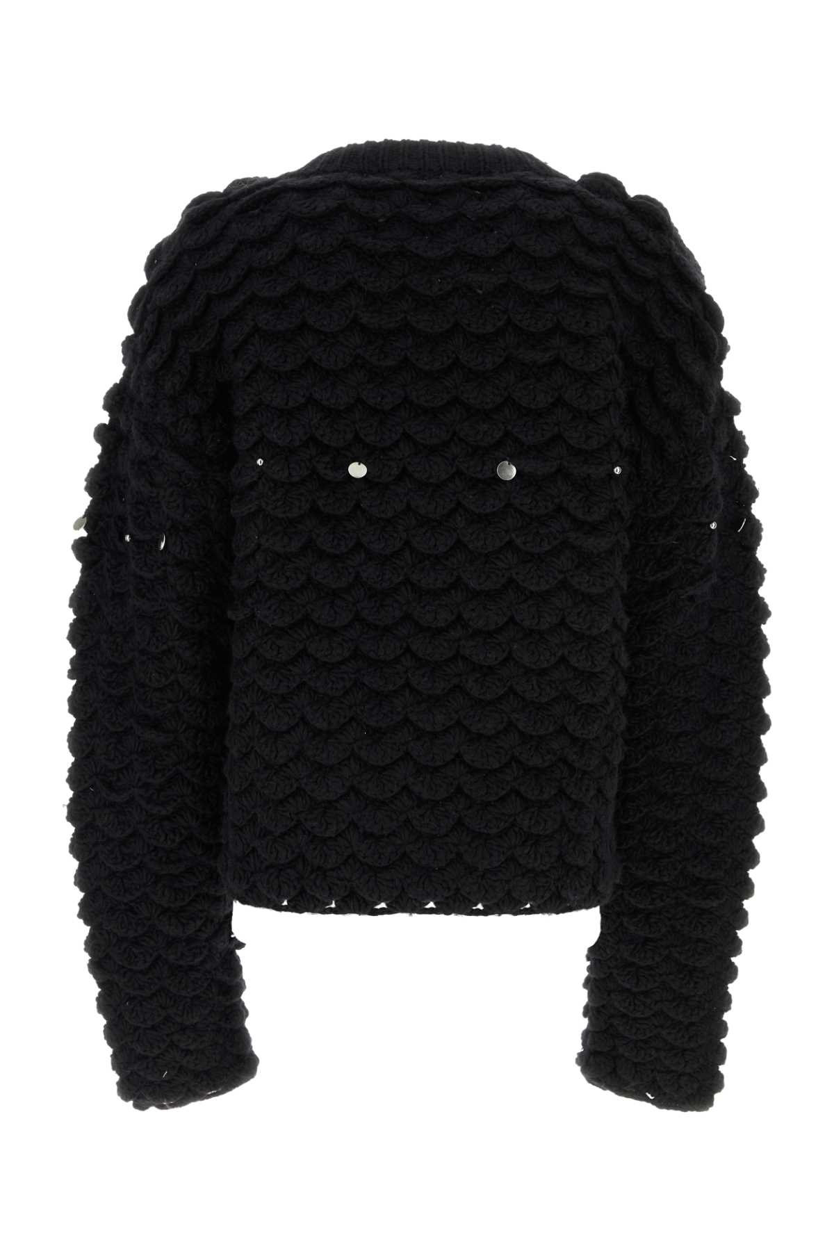 Black Wool Blend Sweater