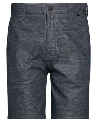 Man Shorts & Bermuda Shorts Charcoal Size 31 Cotton, Polyester, Elastane
