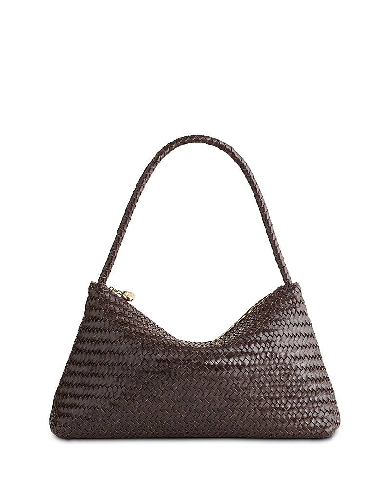 The Signature Woven Collection Large Leather Shoulder Bag
