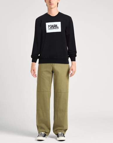Man Sweatshirt Black Size L Organic cotton