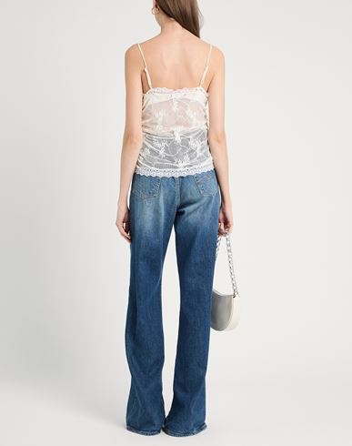 Woman Top Ivory Size 10 Polyamide, Elastane