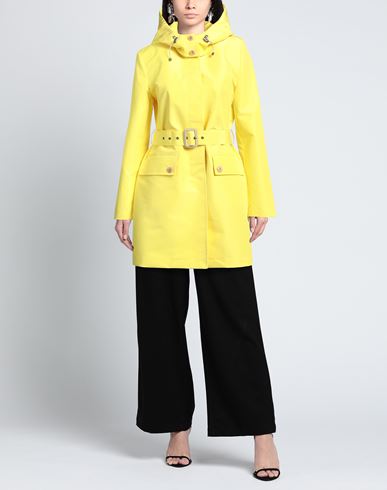 Sealup Woman Overcoat & Trench Coat Yellow Size 4 Polyester