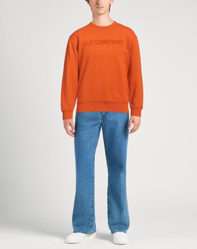C. p. Company Man Sweatshirt Orange Size XL Cotton