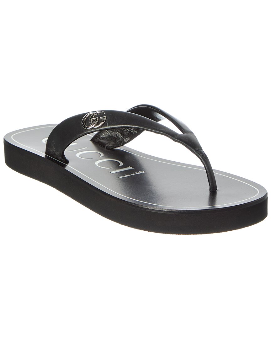 Double G Leather Sandal