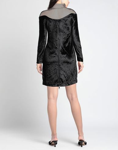 Woman Mini dress Black Size 6 Rayon, Silk, Nylon