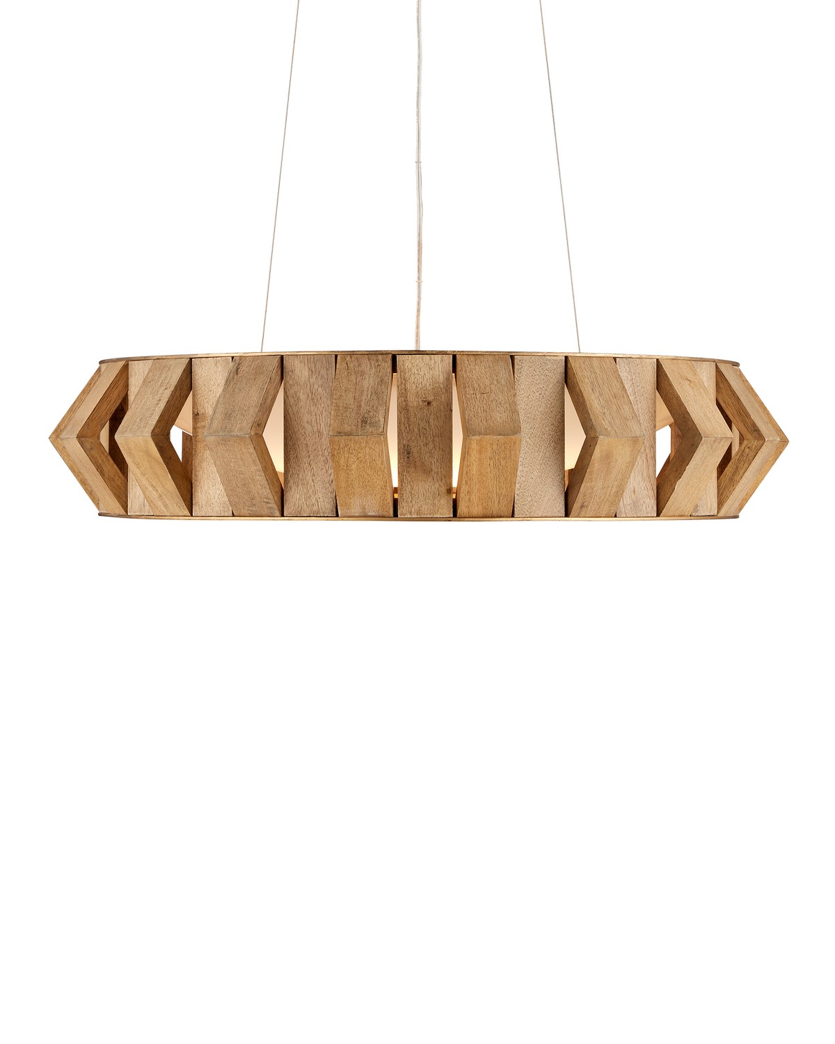 Toffee Brass White Chandelier from the Plunge Collection