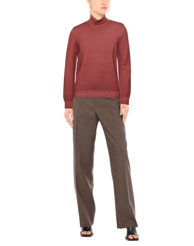 Barba Napoli Man Turtleneck Rust Size 40 Virgin Wool