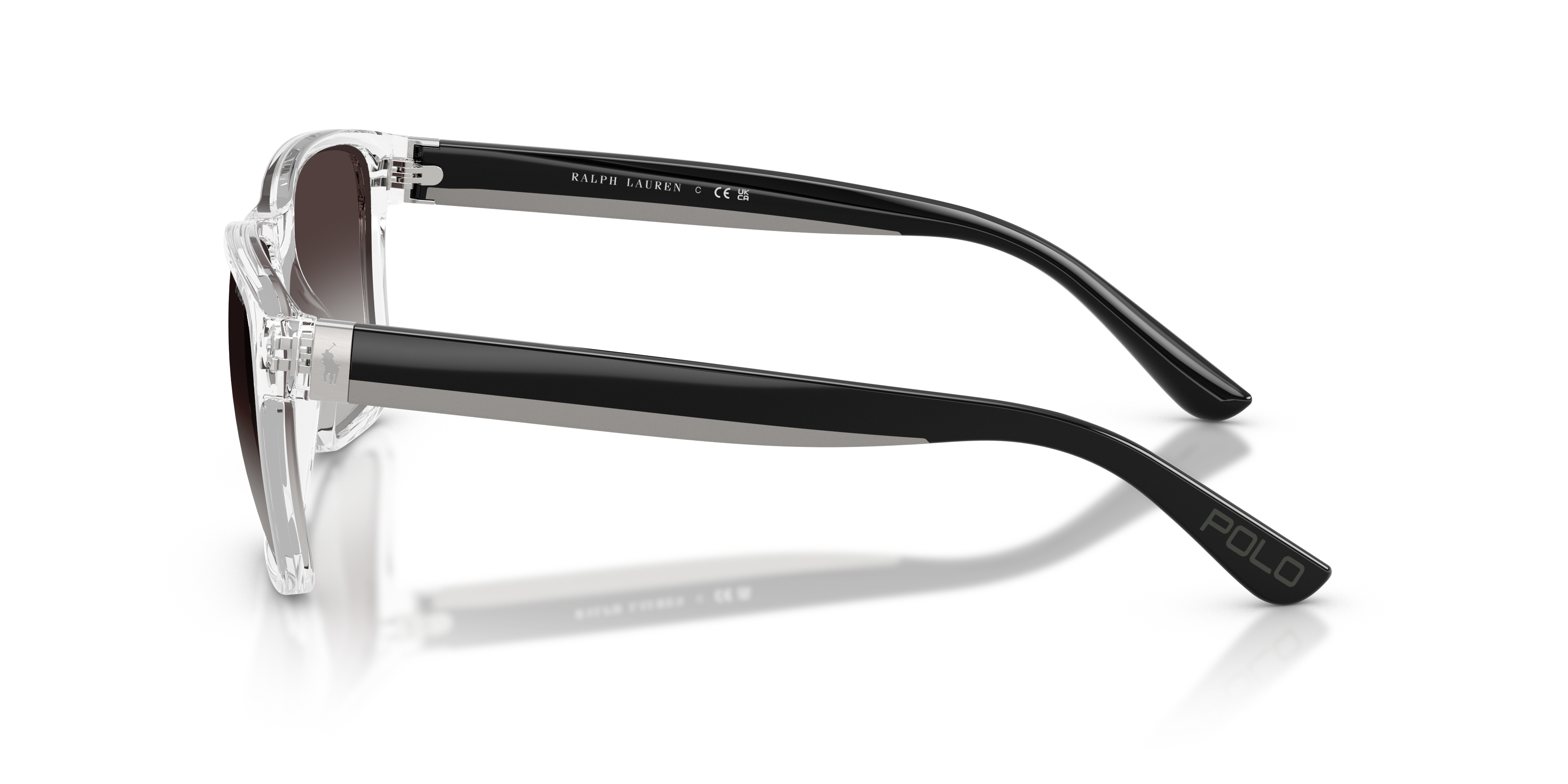 Polo Ralph Lauren Man Polo Ralph Lauren PH4229U 58698G Sunglasses Injected Transparent Grey Squared Normal Nuanced