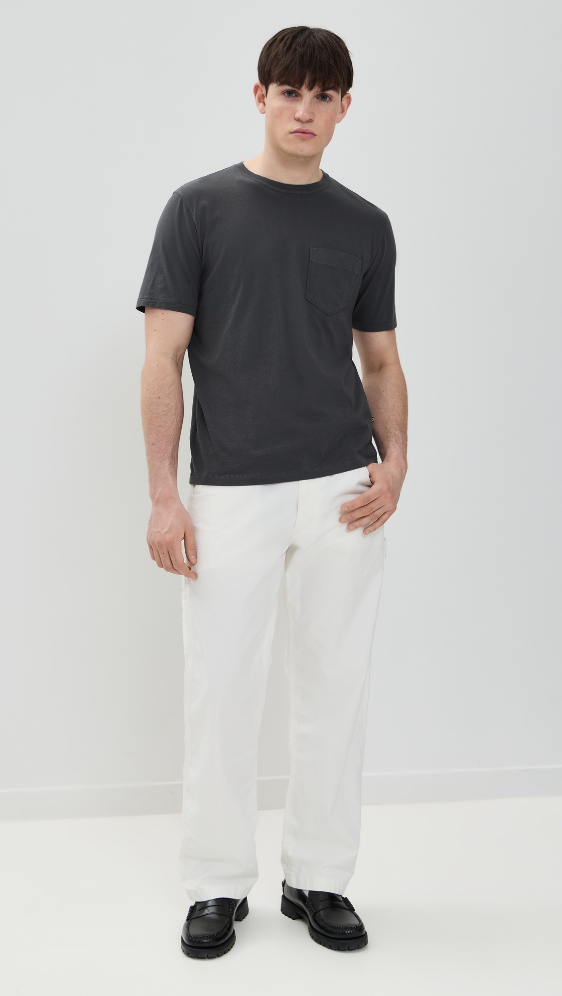 Billy Reid Washed Tee Black