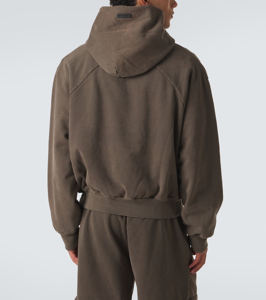 Cotton jersey hoodie