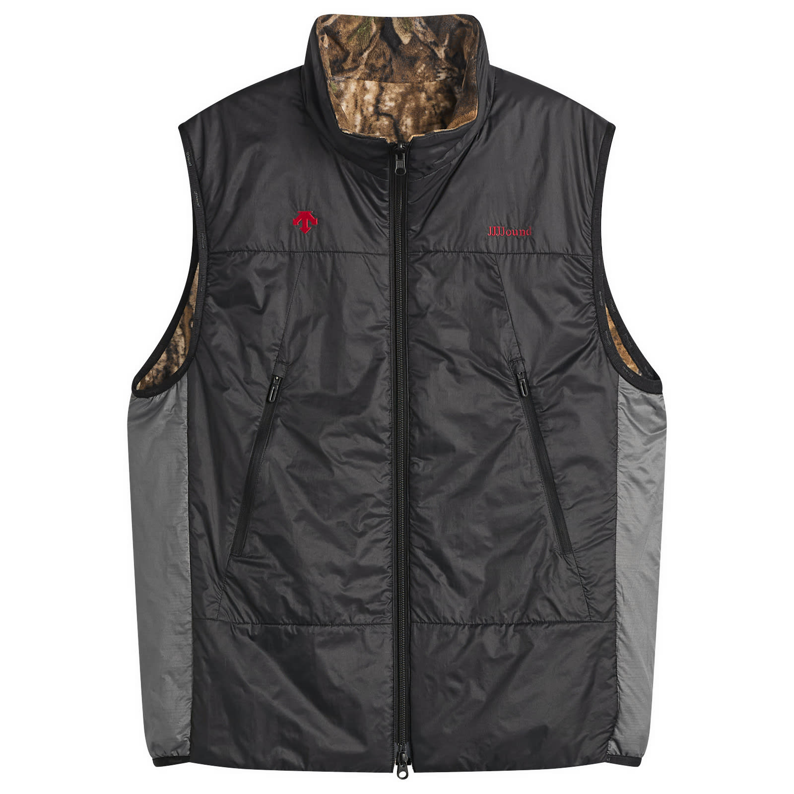 Men's Allterrain x JJJJound Reversible Vest in Black/Charcoal