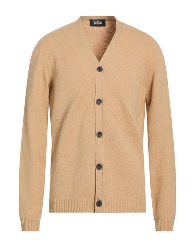 Man Cardigan Sand Size 40 Recycled wool, Wool, Recycled polyamide, Polyamide, Elastane