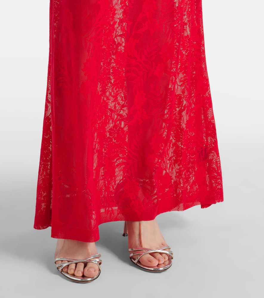 Norma Kamali Obie lace gown