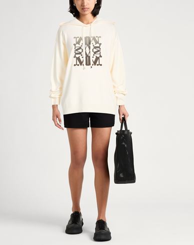 Woman Sweater Ivory Size L Virgin Wool
