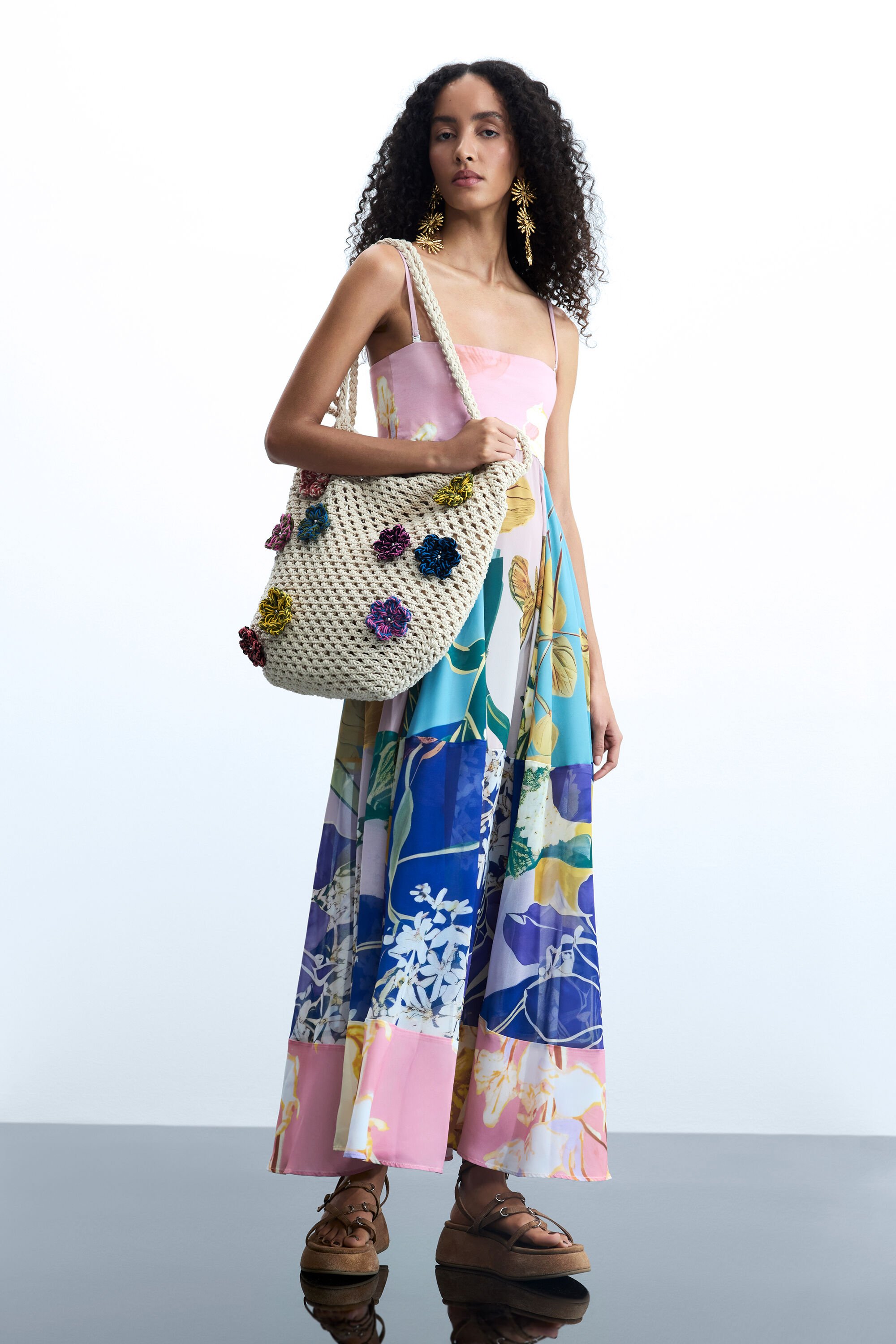 Printed long dre
