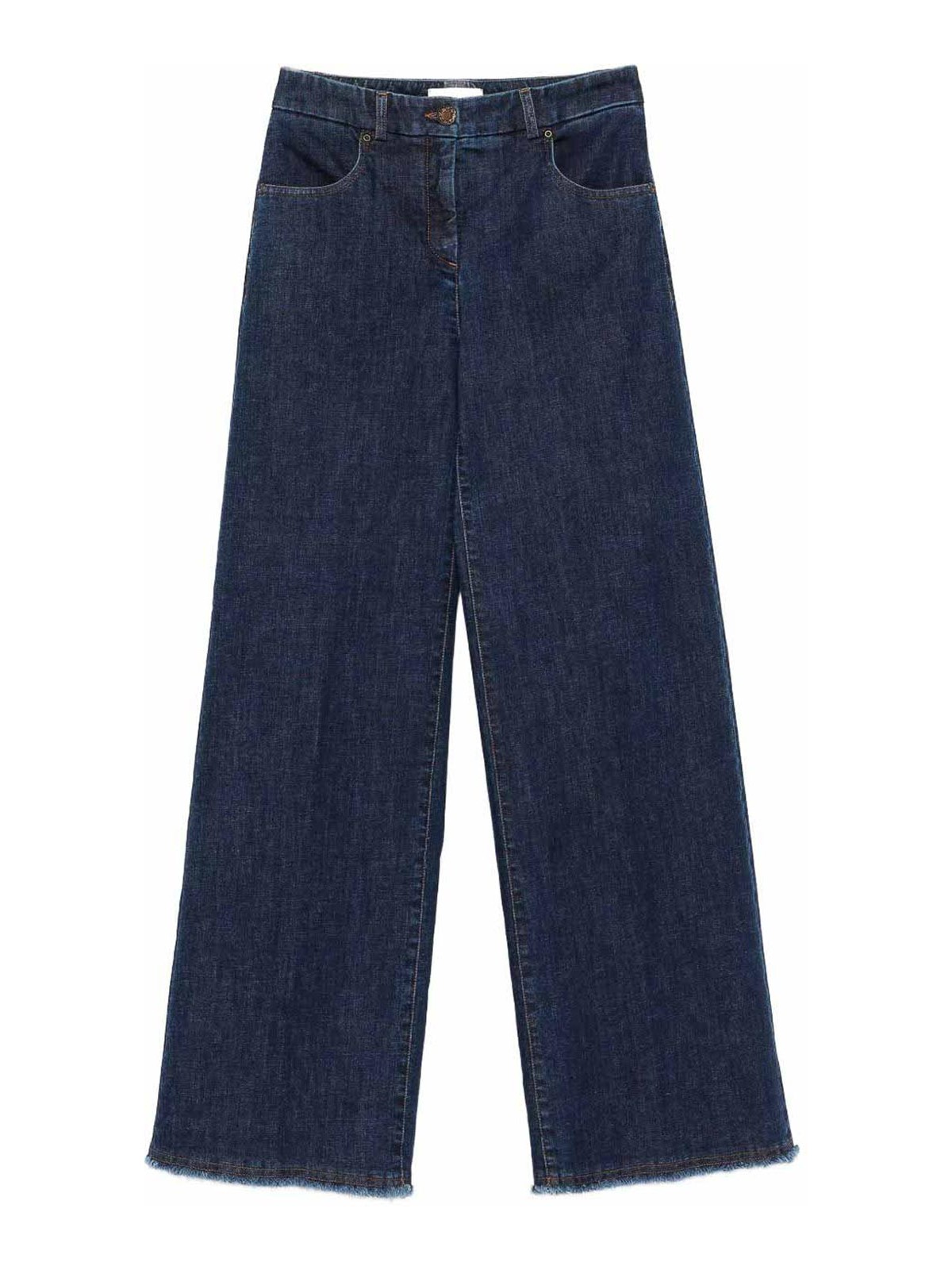 Cotton Wide-Leg Trousers