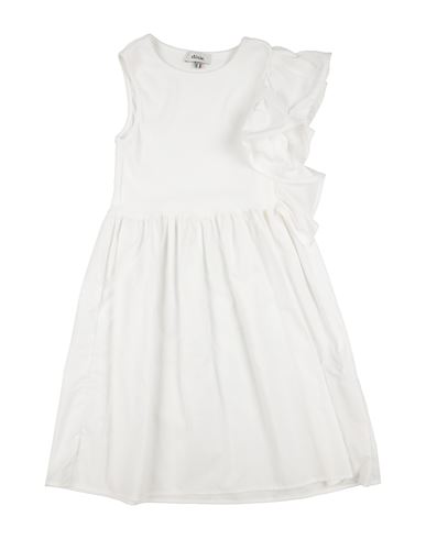 Kid Girl Kids' dress White Size 12 Cotton, Elastane
