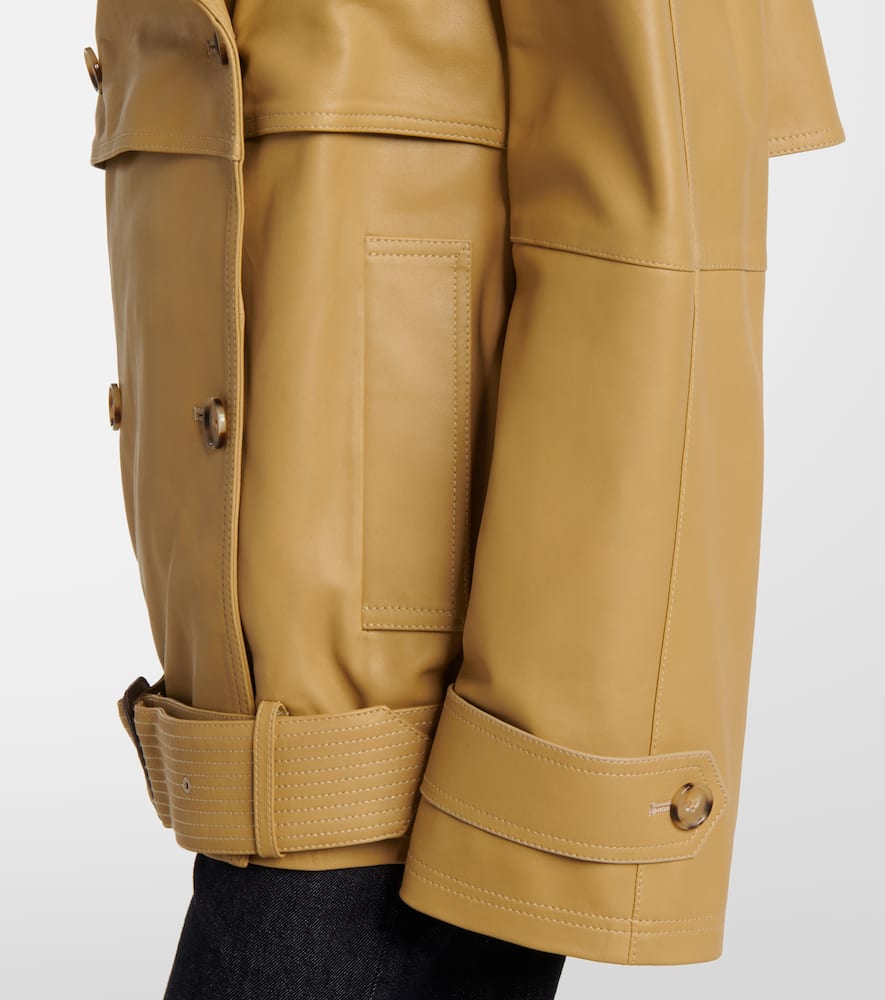 Toteme Oversized leather jacket