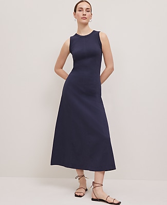 Ann Taylor Weekend Collection Fluted Maxi Dress