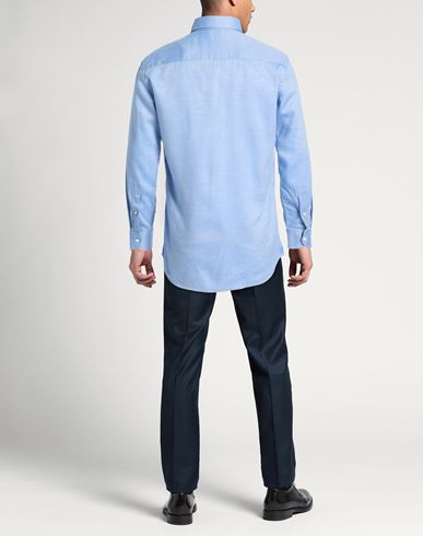 Man Shirt Azure Size 15 ½ Lyocell, Wool