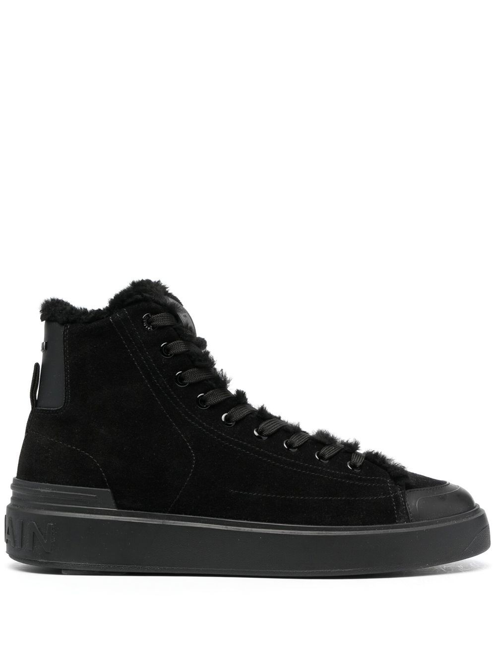 High-top suede sneakers - Black
