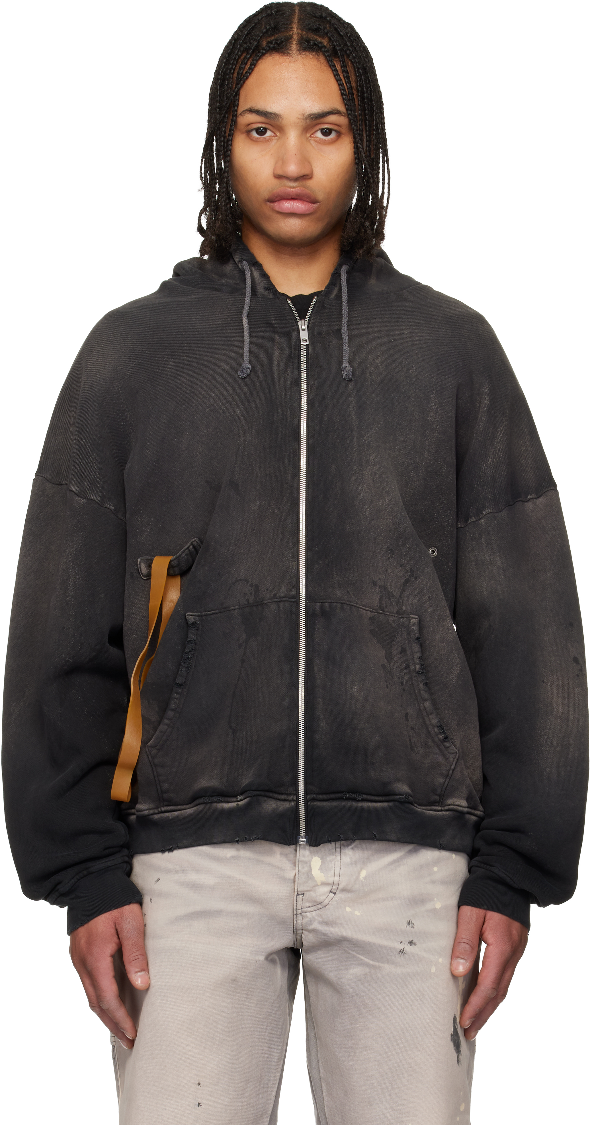 Black Rubber Band Hoodie