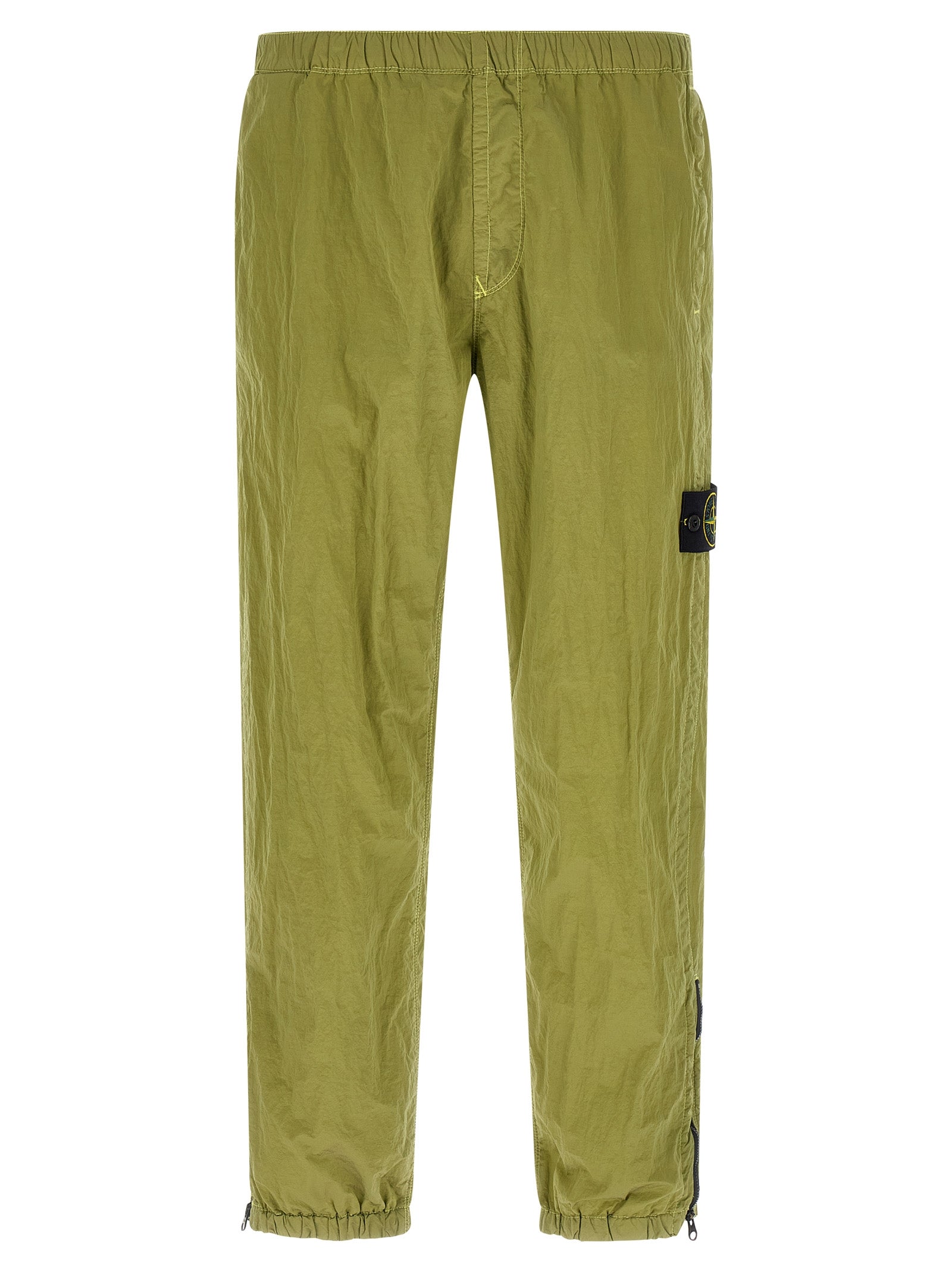 Nylon Metal Polyamide Joggers — Green