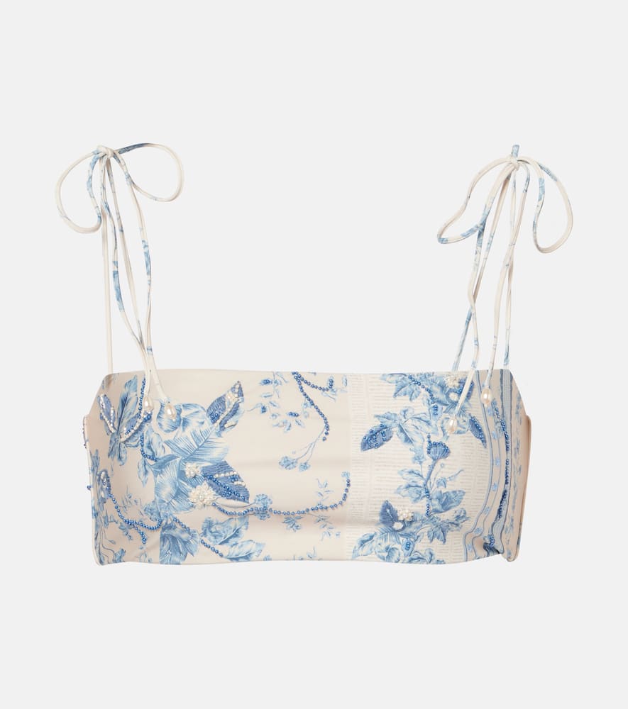 Primavera floral bikini top
