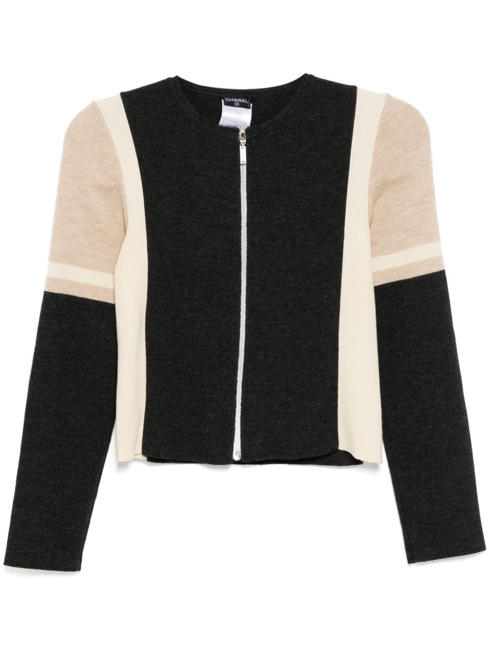 2000 color-block top - Grey