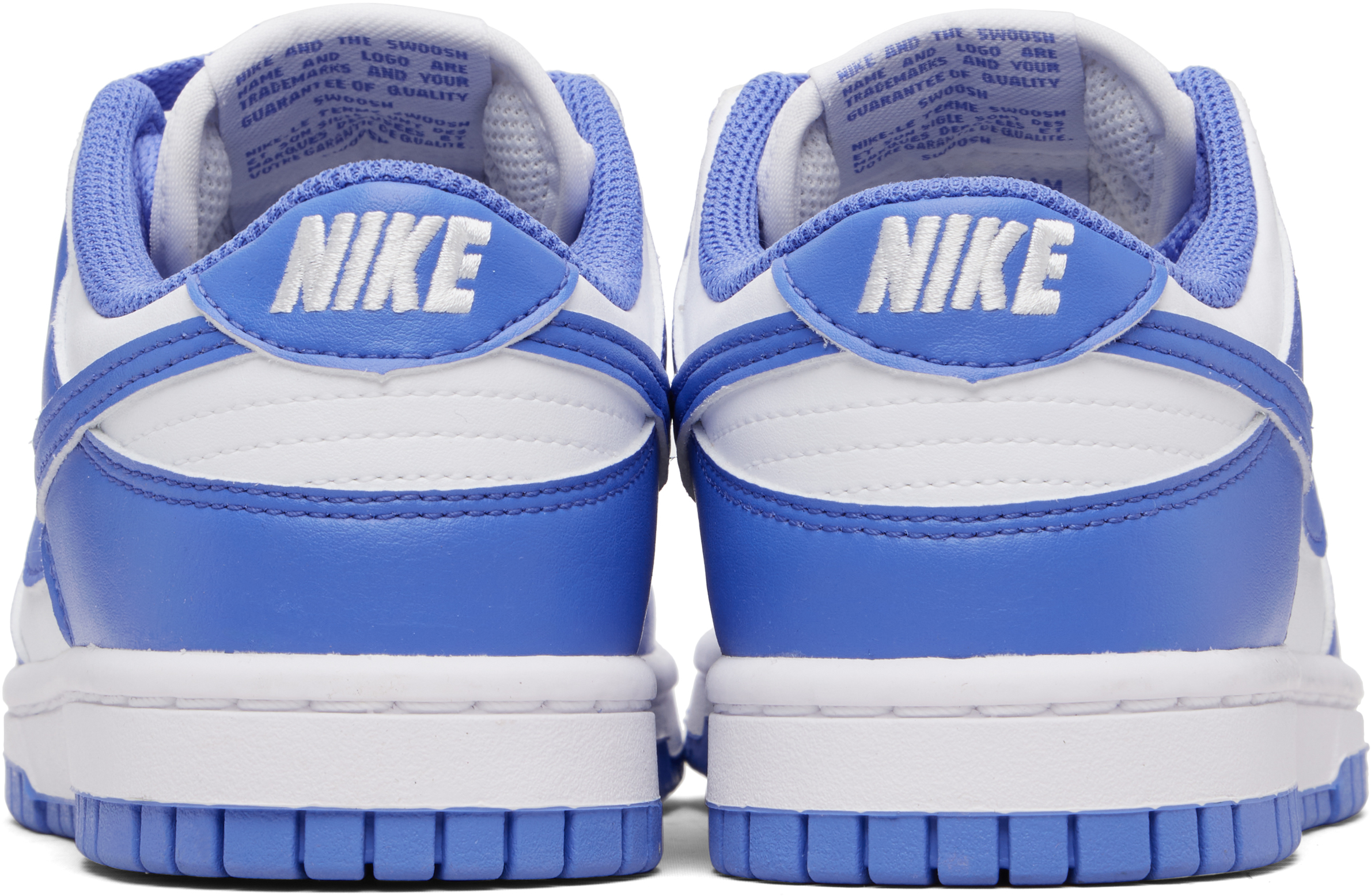 White & Purple Dunk Low Sneakers