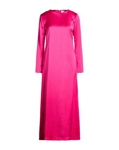Woman Maxi dress Fuchsia Size 4 Polyester