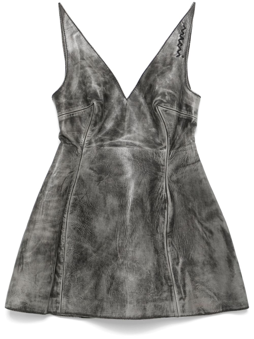 Flared mini dress - Grey