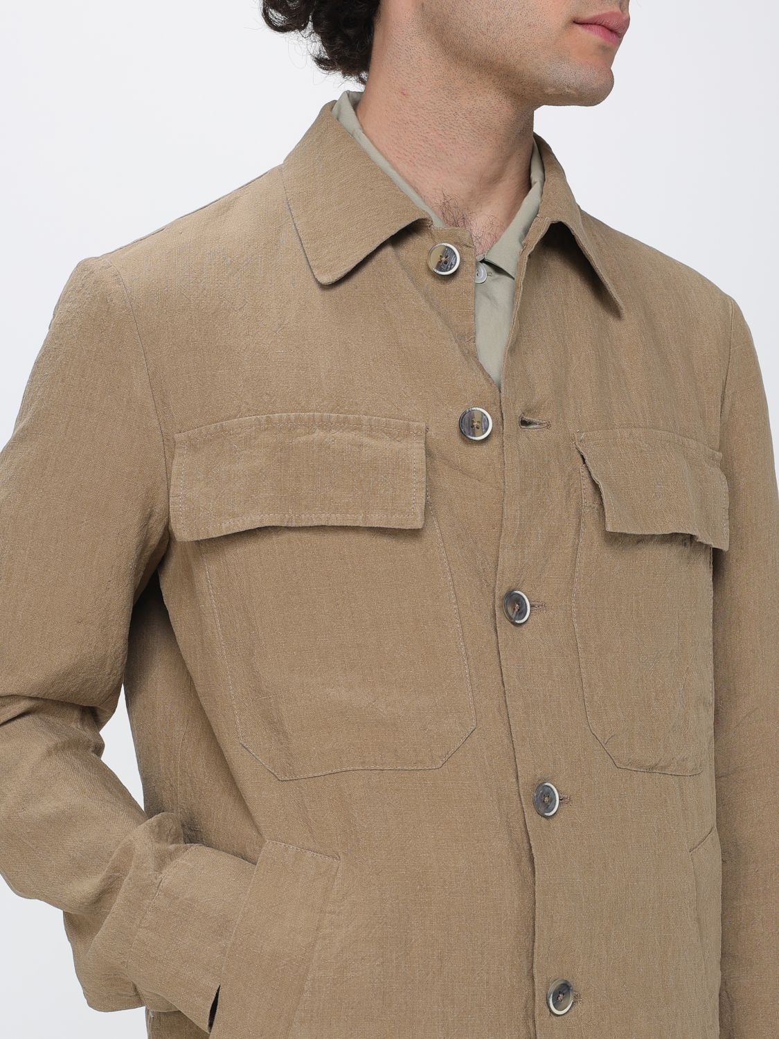 Jacket Men color Green