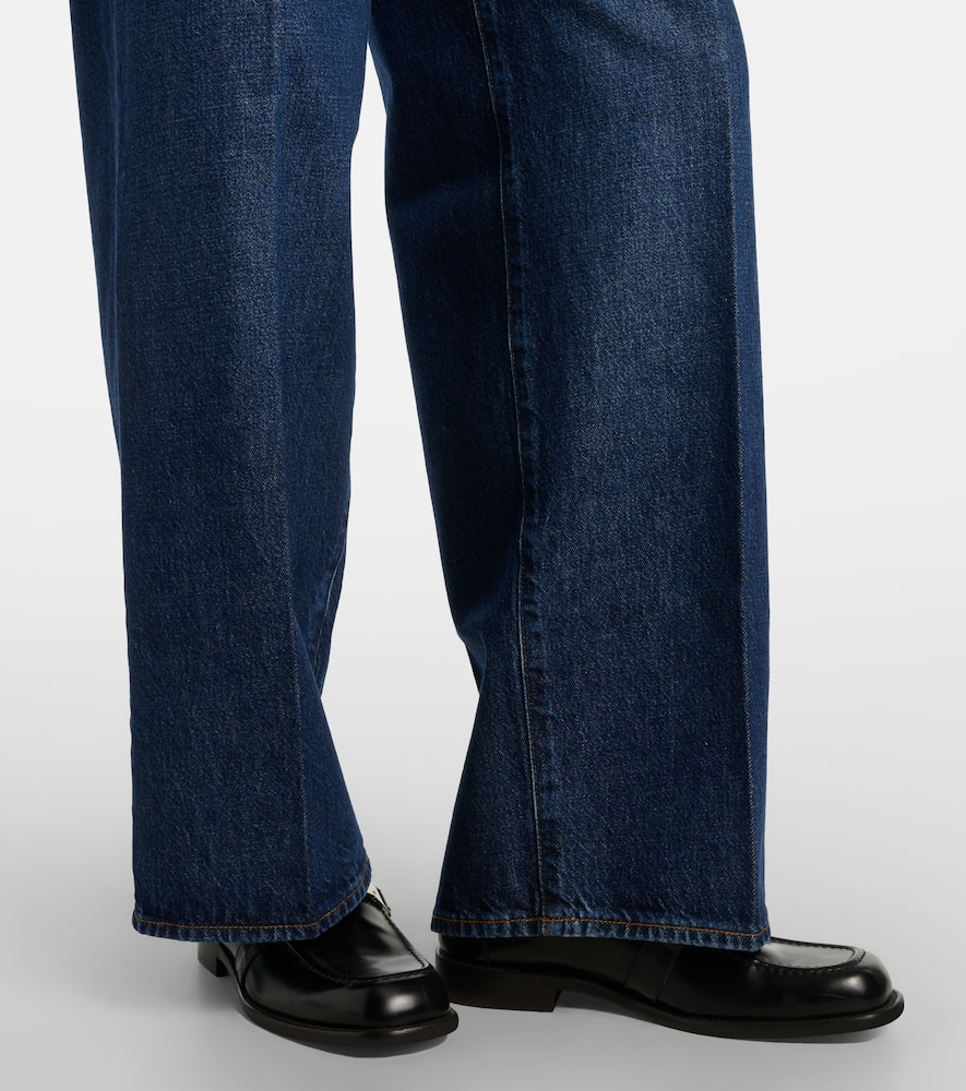 High-rise wide-leg jeans