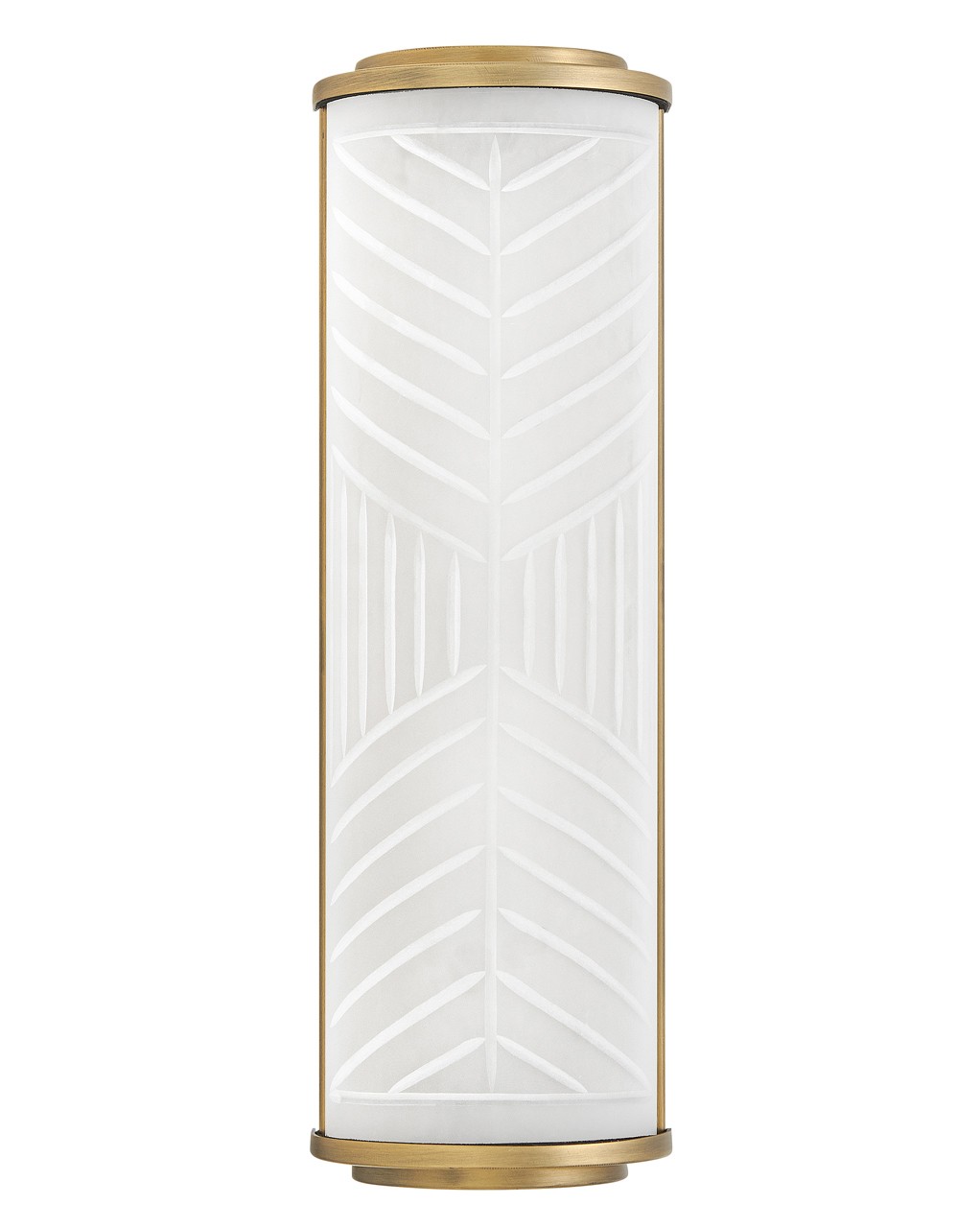 Lacquered Brass LED Bath Sconce from the Devon Collection