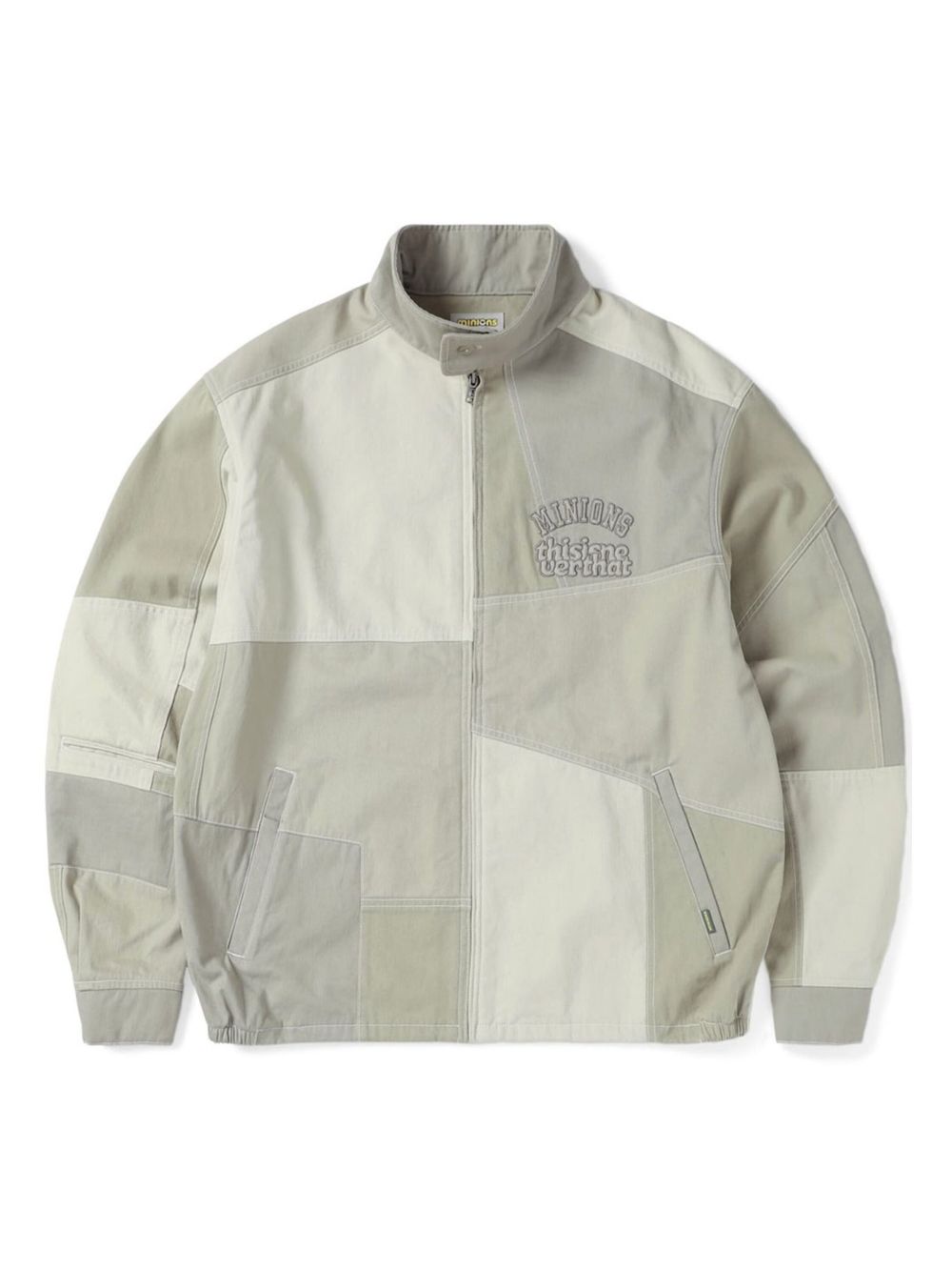 X Minions Crazy Harrington patchwork jacket - Neutrals