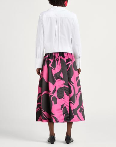 Woman Midi skirt Fuchsia Size 4 Polyester