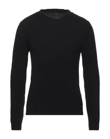Man Sweater Black Size XL Merino Wool
