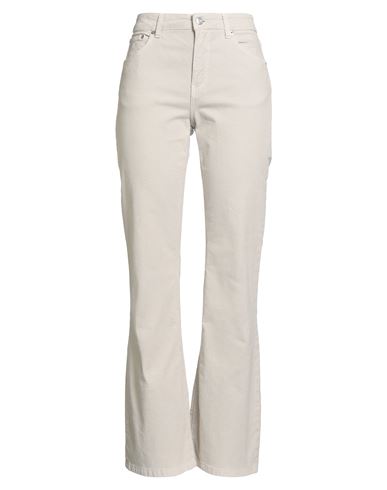 Woman Pants Off white Size 25 Cotton, Elastane