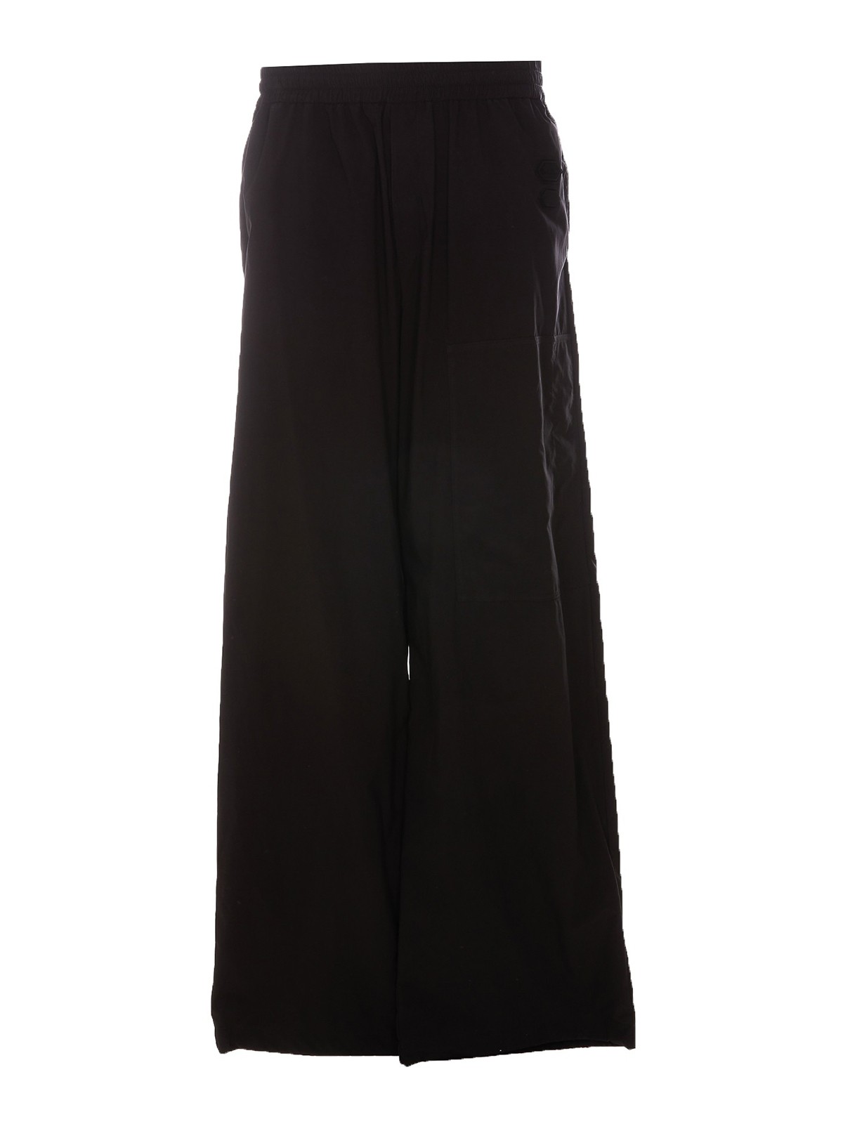 Front logo patch trousers