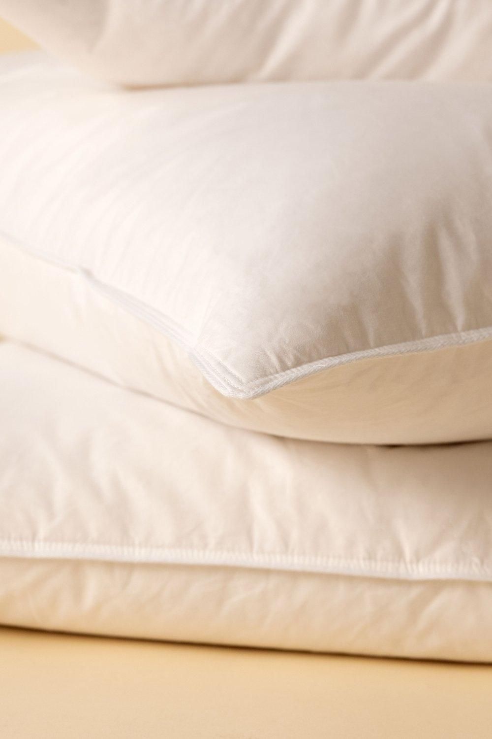 Surrey down Unisex Duck Down Surround Pillow in White