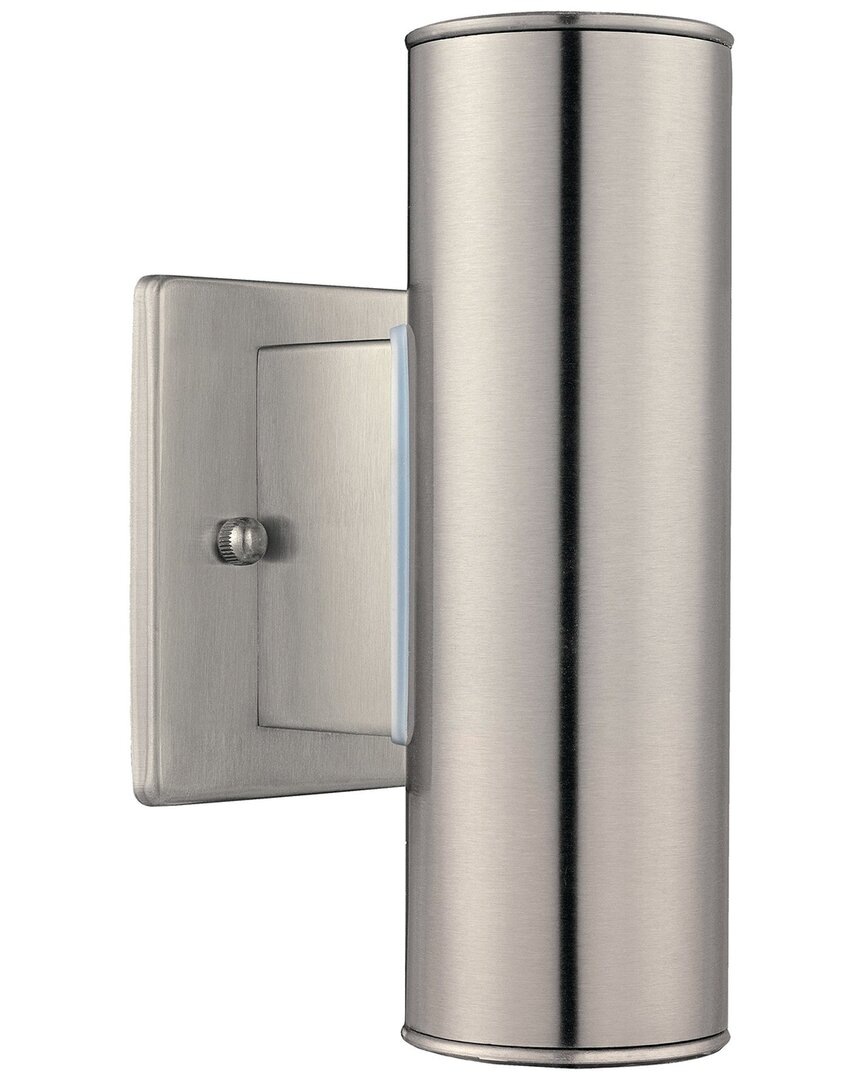 EGLO Riga 2 Light Up/Down Outdoor Wall Light with Stainless Steel Finish