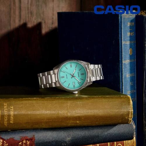 Casio 백화점AS 카시오 티파니 블루 MTP-1302PD-2A2VDF 클래식 데일리 메탈시계 남여공용 손목시계 지코스모 공식수입