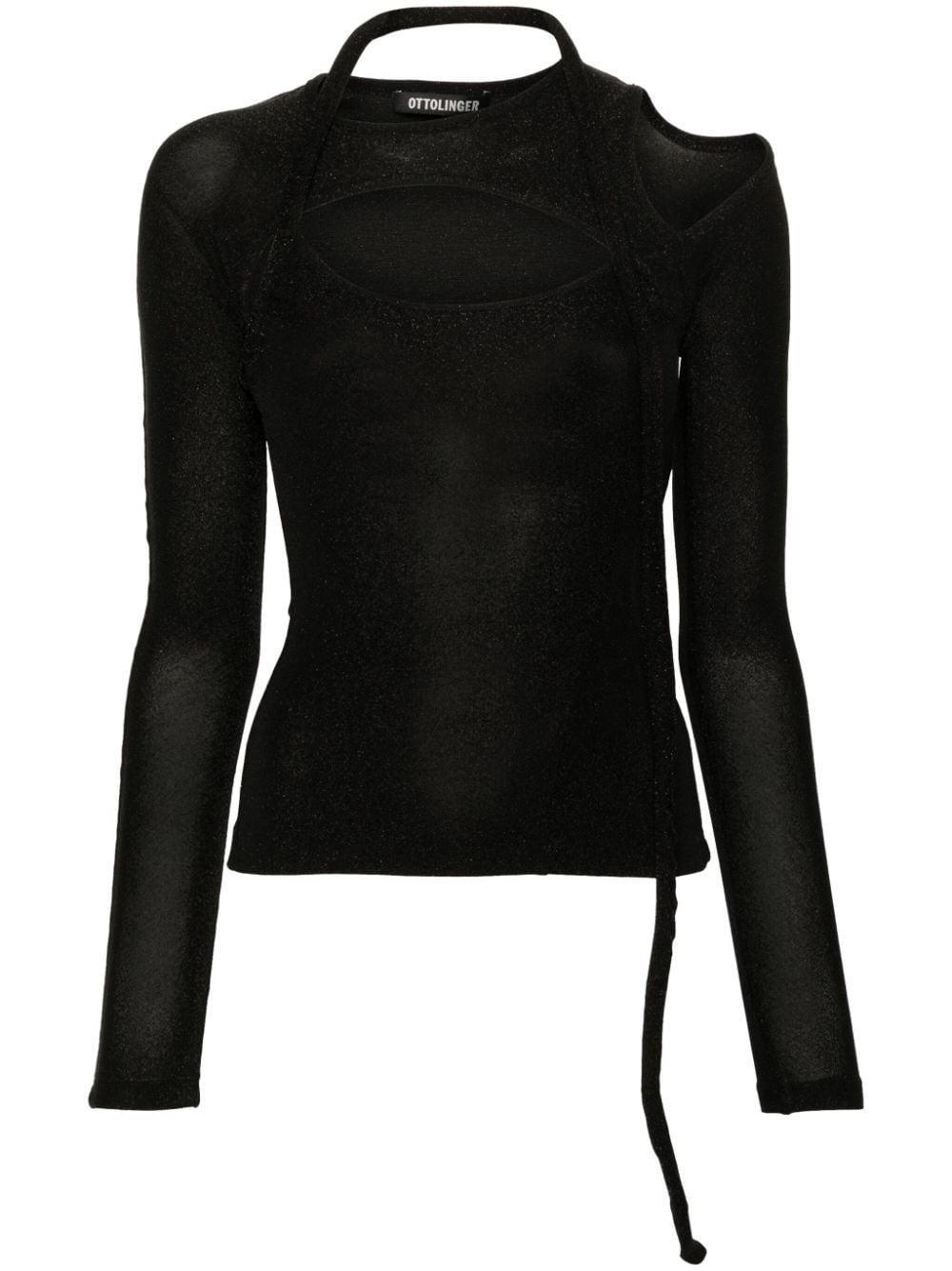 Lamé top - Black