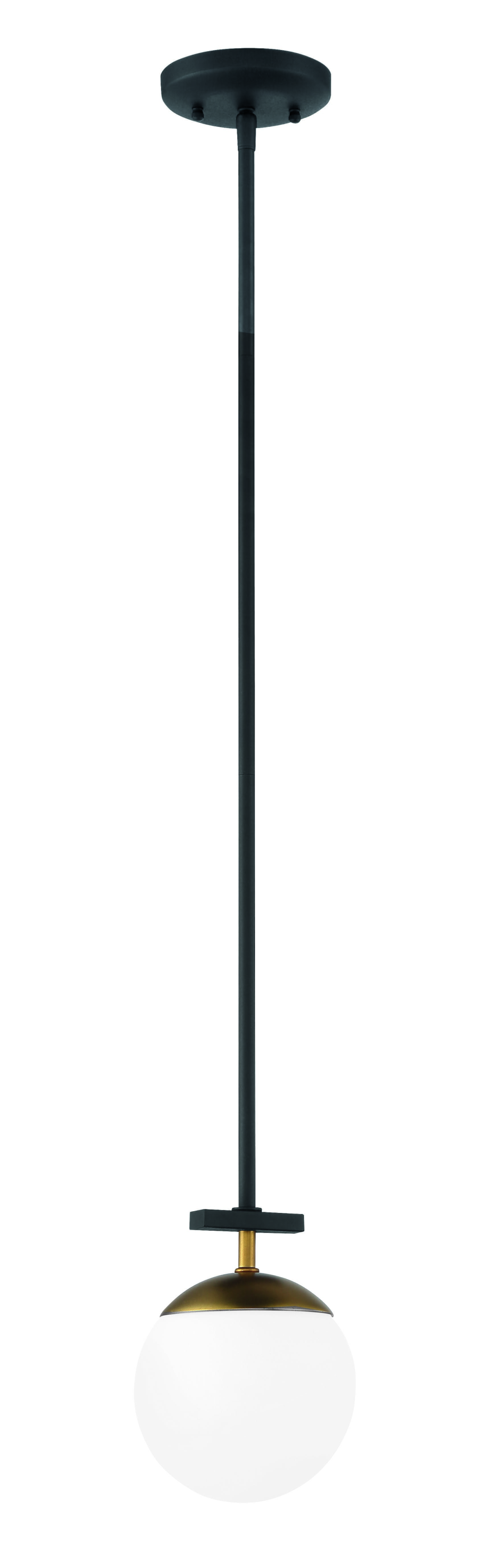 George Kovacs Alluria Pendant Light in Weathered Black with Autumn Gold - P