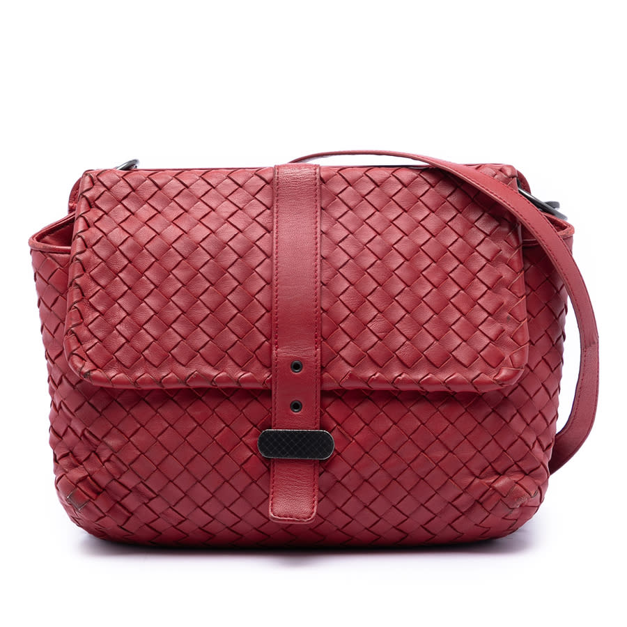 Pre-owned Nappa Intrecciato Double Sided Flap Messenger Bag B02501795Z