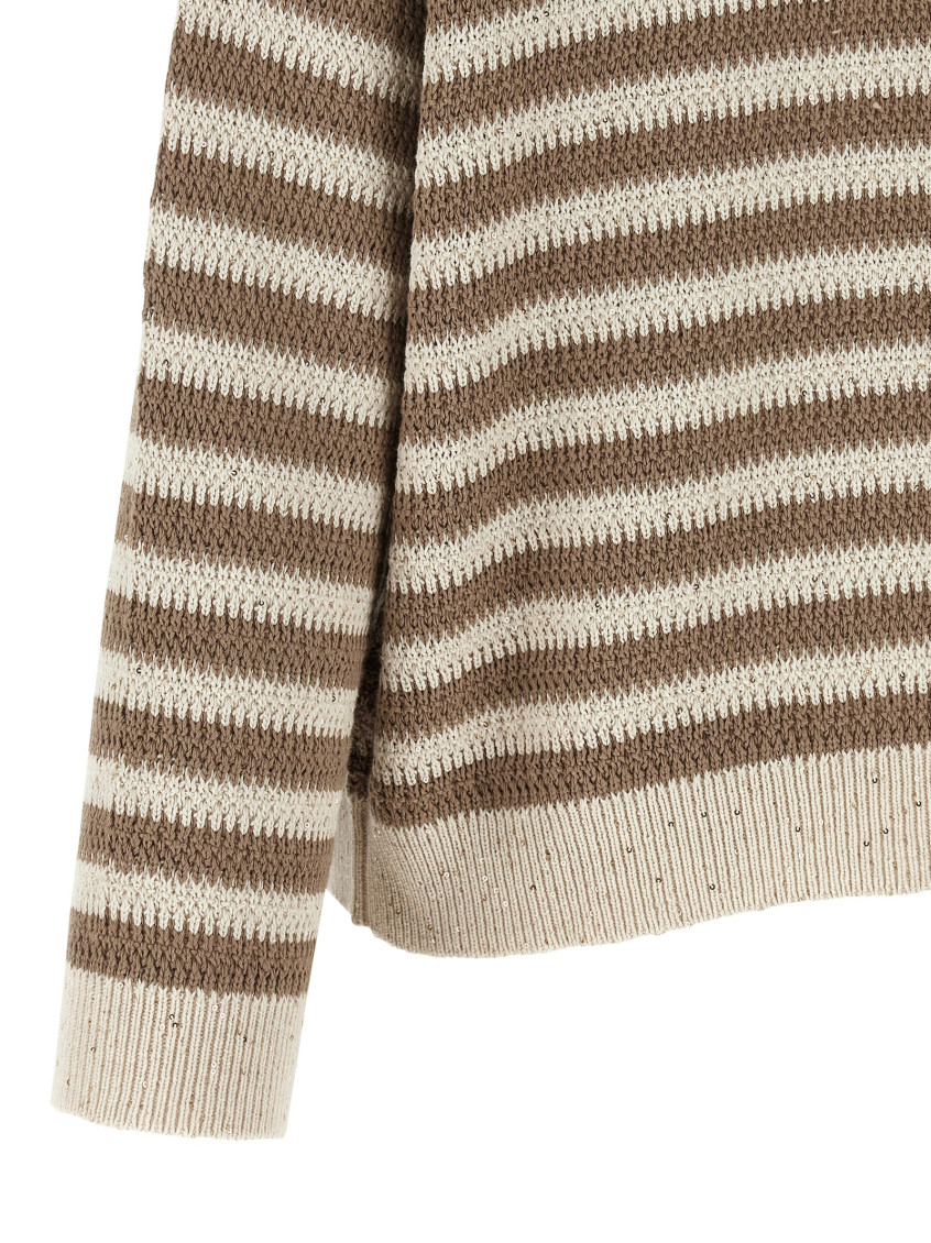 Striped sweater - Neutrals