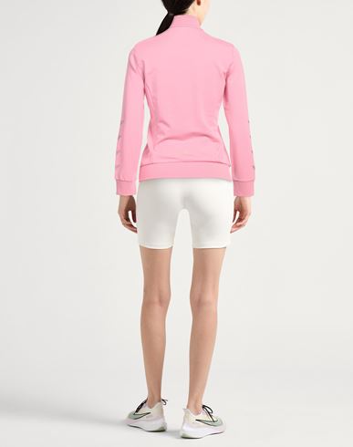 Ea7 Woman Sweatshirt Pink Size S Organic cotton, Modal, Elastane